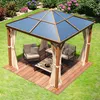 TOOLPORT Tonnelle de jardin 3x3 m aspect chêne, toit env. Voir les images du produit 4