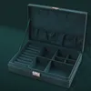 Coffret à bijoux, boîte à bijoux en velours avec 2 niveaux, Voir les images du produit 2