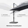 PURPLE LEAF Sonnenschirm 300 x 300 cm Groß Ampelschirm mit Produktbild-Vorschau 8