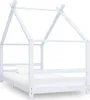 vidaXL Dětská postel White Solid Pine 90x200 cm Náhled obrázku produktu 7