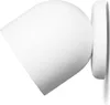 A white security camera mounted on a wall. Voir les images du produit
