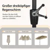 Puluomis Sonnenschirm 400 x 200 x238cm UPF 50+ mit Kurbel Produktbild-Vorschau 2
