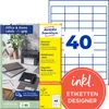 AVERY Zweckform 6126 Universaletiketten 48,5x25,4 w Anteprima dell’immagine prodotto 1