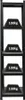 All Black Series Schwerlastregal Ragnar | HxBxT 180x45x45cm Produktbild-Vorschau 1