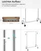 Chromowany wieszak na ubrania mobilna garderoba 150 cm Podgląd zdjęcia produktu 36