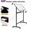 120 x 60 cm, dwustronna tablica magnetyczna na kółkach, z Podgląd zdjęcia produktu 3
