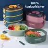 3-lagige Bento Lunchbox 2000ml – Auslaufsicher & Produktbild-Vorschau 8