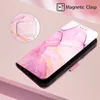 Moto G32 Pouzdro,PolyuretanKožené Pouzdro s Mramorovým Náhled obrázku produktu 5