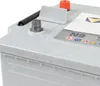 Close-up view of the top of a car battery. Produktbild-Vorschau