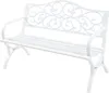 Záhradná lavica "Utav" pre 2-3 osoby oceľ 127 x 53 x 79 cm Náhľad obrázku produktu 2