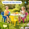 4er Set Kinderstuhl Gartenstuhl Stuhl für Kinder Garten Produktbild-Vorschau 4