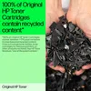 Hands holding recycled plastic material with text overlay about HP toner cartridges. Náhľad obrázku produktu