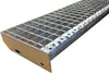 A metal grate step on a white background. Produktbild-Vorschau
