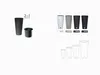 Collage of different product shots and diagrams of plant pots. Produktbild-Vorschau