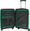 An open suitcase with its interior compartments visible. Produktbild-Vorschau