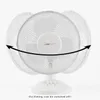 A white oscillating fan shown from the front against a white background. Dashed lines indicate the fan's oscillating motion. Podgląd zdjęcia produktu