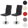 Two black chairs with chrome bases are shown against a white background, with color swatches to the right. Podgląd zdjęcia produktu