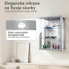 K-Möbel Szafka wisząca szklana aluminiowa / srebrna Podgląd zdjęcia produktu 5