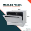 homeX GST6AD-S Tischgeschirrspüler, Mini Geschirrspüler - 6 Produktbild-Vorschau 4