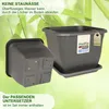 MePla - Set - Pflanzkübel Quadrat 58x58 + Untersetzer 49x49 Produktbild-Vorschau 4