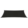 Sonnensegel 160 g/m² Schwarz 2,5x5 m HDPE Produktbild-Vorschau 3