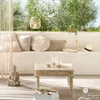 Set aus 3 Windlichtern "Sommer" - Glas und Holz - Produktbild-Vorschau 2