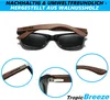 TropicBreeze Walnussholz Sonnenbrille Herren Damen Holz Produktbild-Vorschau 6