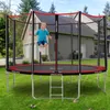 Trampolin - mit Sicherheitsnetz, Leiter, Randabdeckung, 366 Produktbild-Vorschau 6