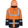 VIZWELL Warnschutzjacke VW 05D Gr. 4XL orange/marine Produktbild-Vorschau 2