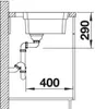 BLANCO ETAGON 500-IF/A, Wastafel voor opbouw, Rechthoekig, Productafbeelding-voorbeeld 13