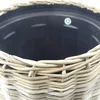 VAN DER LEEDEN DRYPOT® Rattan Pflanzkübel Grau Ø 45 cm - Produktbild-Vorschau 2