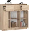 Akord Commode 2 Portes 3 Tiroirs 1 Petite Porte Chêne Voir les images du produit 2