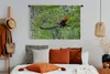 MuchoWow® Wandteppich Wandbehang Pfau - Fliegen - Wald - Produktbild-Vorschau 4