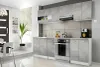 A modern gray kitchen with appliances and cabinets. Náhľad obrázku produktu