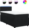 vidaXL Boxspringbett mit Matratze Schwarz 90x190 cm Samt Produktbild-Vorschau 1