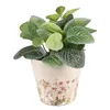 Clayre & Eef Blumentopf Ø 12x10 cm Rosa Beige Keramik Produktbild-Vorschau 2