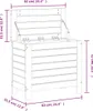 vidaXL Gartenhocker 62x31,5x52 cm Massivholz Kiefer Produktbild-Vorschau 7