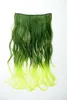 WIG ME UP 5 Clip-In Extension lockig Ombre Grün Produktbild-Vorschau 1