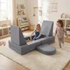 COSTWAY 10-częściowa modułowa sofa do zabawy z zdejmowaną i Podgląd zdjęcia produktu 9