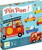 The image shows the front of a board game box with a colorful illustration of cartoon animals driving vehicles. Voir les images du produit