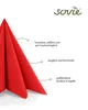 Sovie HOME Serviette Rot aus Linclass® Airlaid 40 x 40 cm, Produktbild-Vorschau 3
