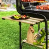 Outsunny Holzkohlegrill aus Stahl fahrbar Grillwagen mit Produktbild-Vorschau 9