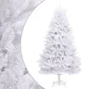 vidaXL Künstlicher Weihnachtsbaum Klappbar mit Ständer Weiß Produktbild-Vorschau 8