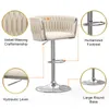 Lot de 1 tabouret de bar en velours, pivotant à 360°, Voir les images du produit 4