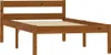 A wooden bed frame on a white background. Anteprima dell’immagine prodotto