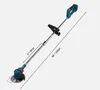 900W Rasentrimmer Trimmer Motorsense Akku Grasschneider Produktbild-Vorschau 5