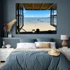 MuchoWow® Poster Blick auf den Strand und das Meer 160x120 Produktbild-Vorschau 4