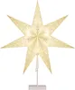 CASARIA® Étoile en papier avec socle motif paillettes LED Voir les images du produit 1