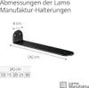 LAMO Regalhalterung unsichtbar 10cm 4 St. Schwarz - Produktbild-Vorschau 4