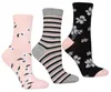 Damen Hohe Socken - Bunt - 3 Paar - Blumenmuster - Größe Produktbild-Vorschau 1